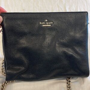 3112107 Kate Spade Vintage Purse Solid Black Women cross body EUC